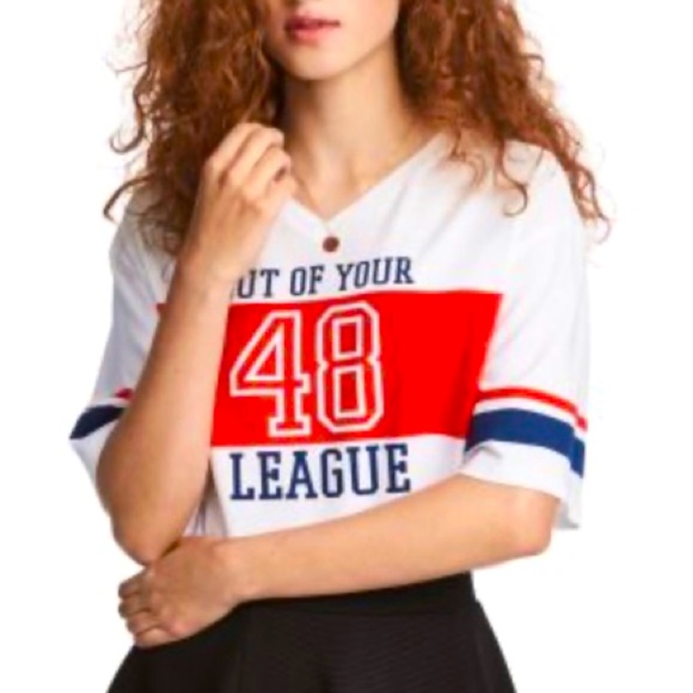 OUT OF YOUR LEAGUE CROP TOP